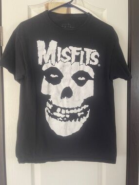 Spencer's Black Misfits Skull Logo Tee